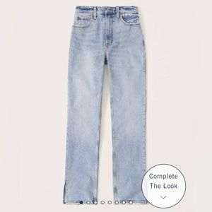 Abercrombie 90’s straight light jeans